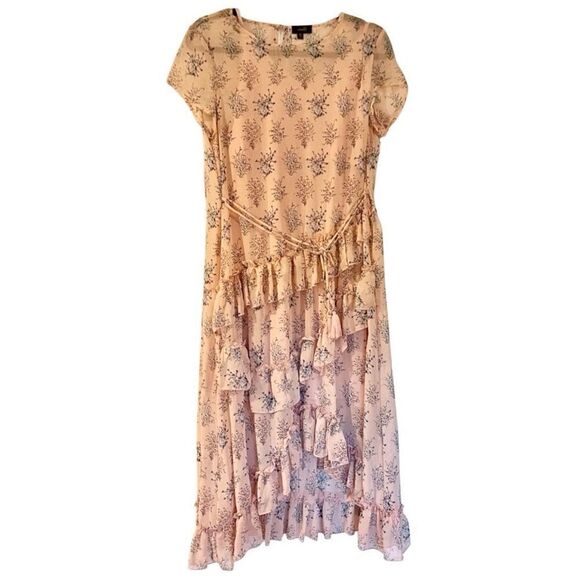On twelfth floral ruffle shift dress size medium - Picture 1 of 9